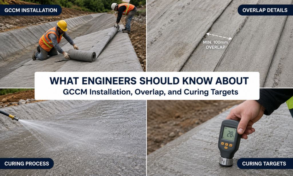 What Engineers Should Know About GCCM Installation, Overlap, and Curing Targets