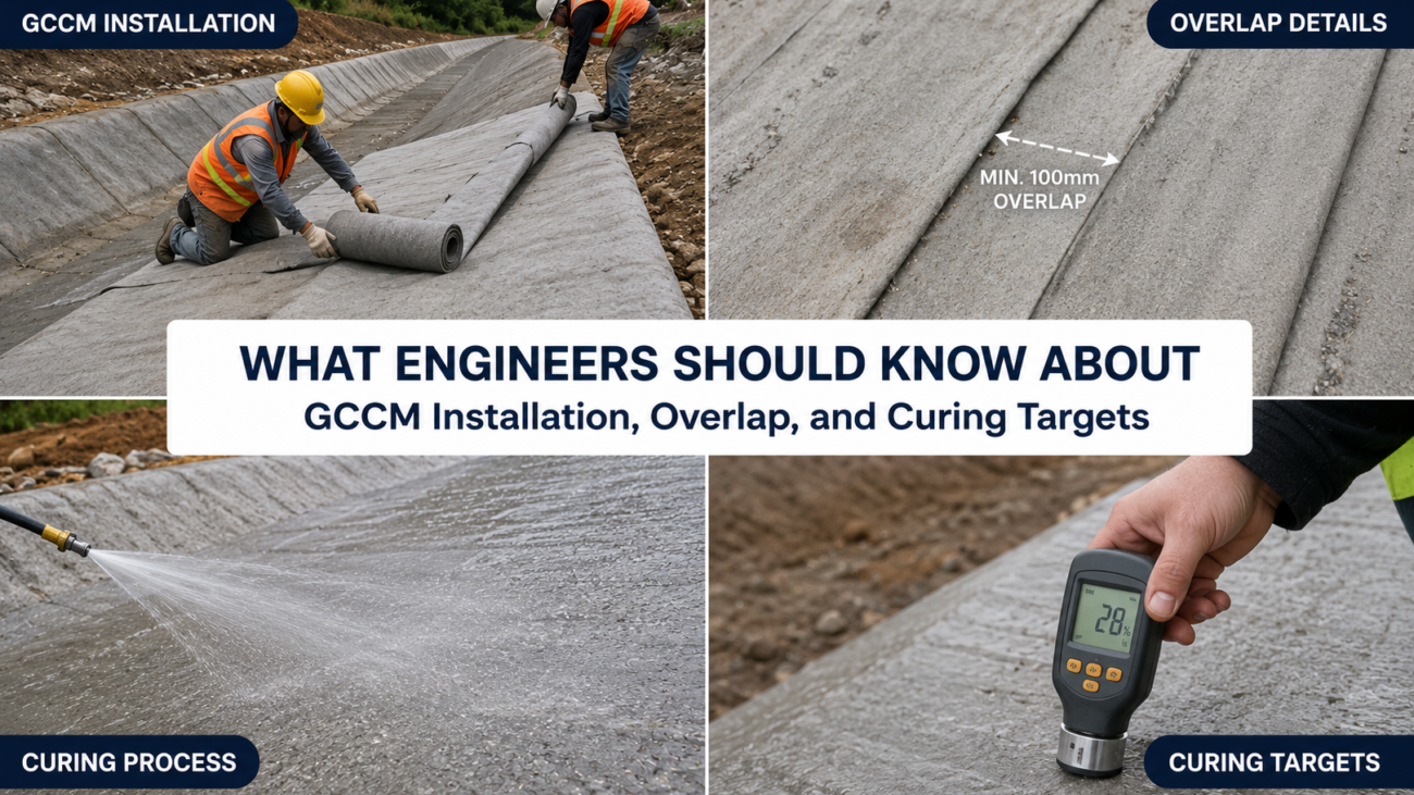 What Engineers Should Know About GCCM Installation, Overlap, and Curing Targets
