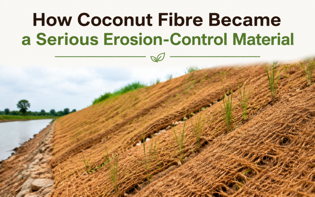 How Coconut Fibre Became a Serious Erosion-Control Material